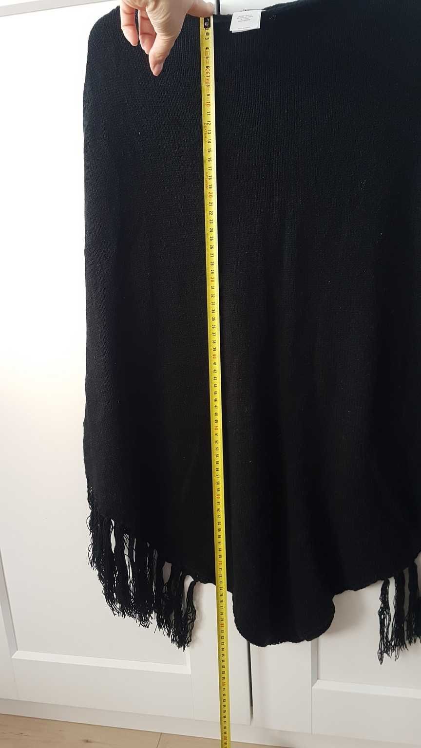 Sweter Ponczo czarne M