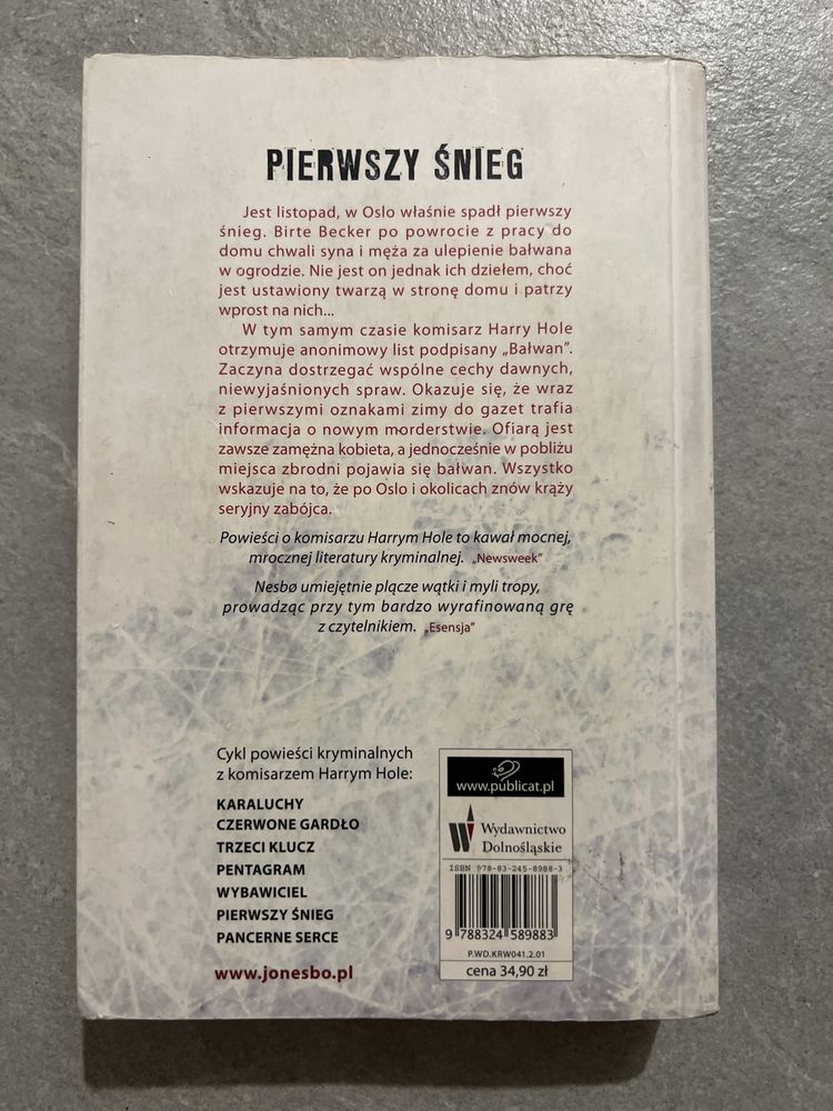 Jo Nesbo Pierwszy śnieg