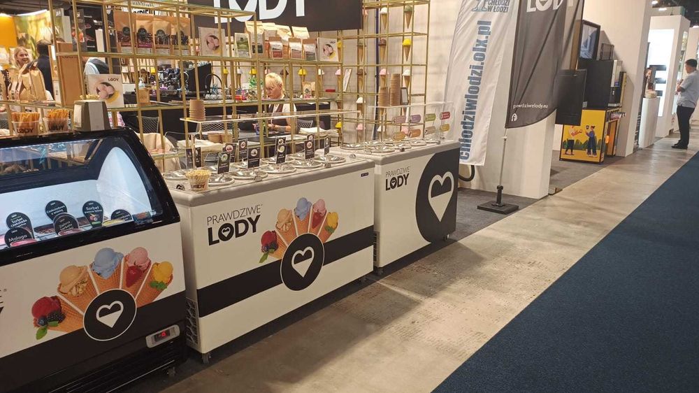 NOWA zamrażarka 4 cylindry witryna lodów konserwator Globo Retro 220
