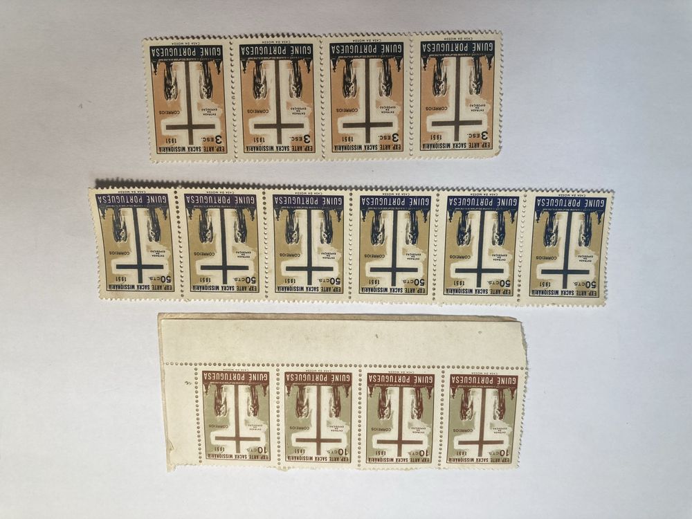 Selos Vários da Guiné, 1951 a 1966, Não Usados