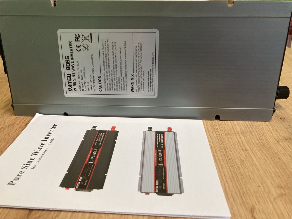 DATOUBOSS 1000w 12/220v чистий сінус