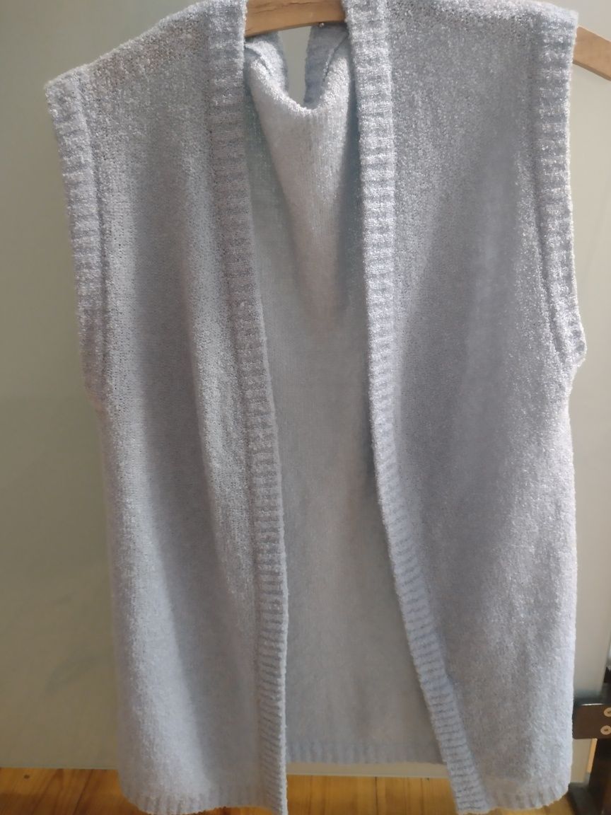 Kamizelka damska 40 L wełna boucle