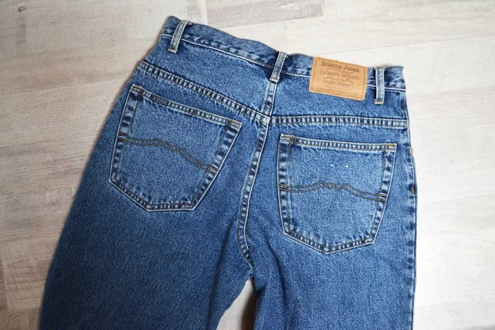 Spodnie Arizona Jeans niebieskie długie jeansy mom vintage