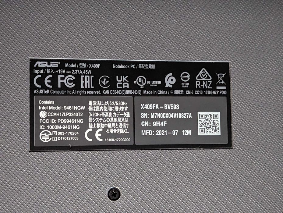 Asus X409FA-BV593