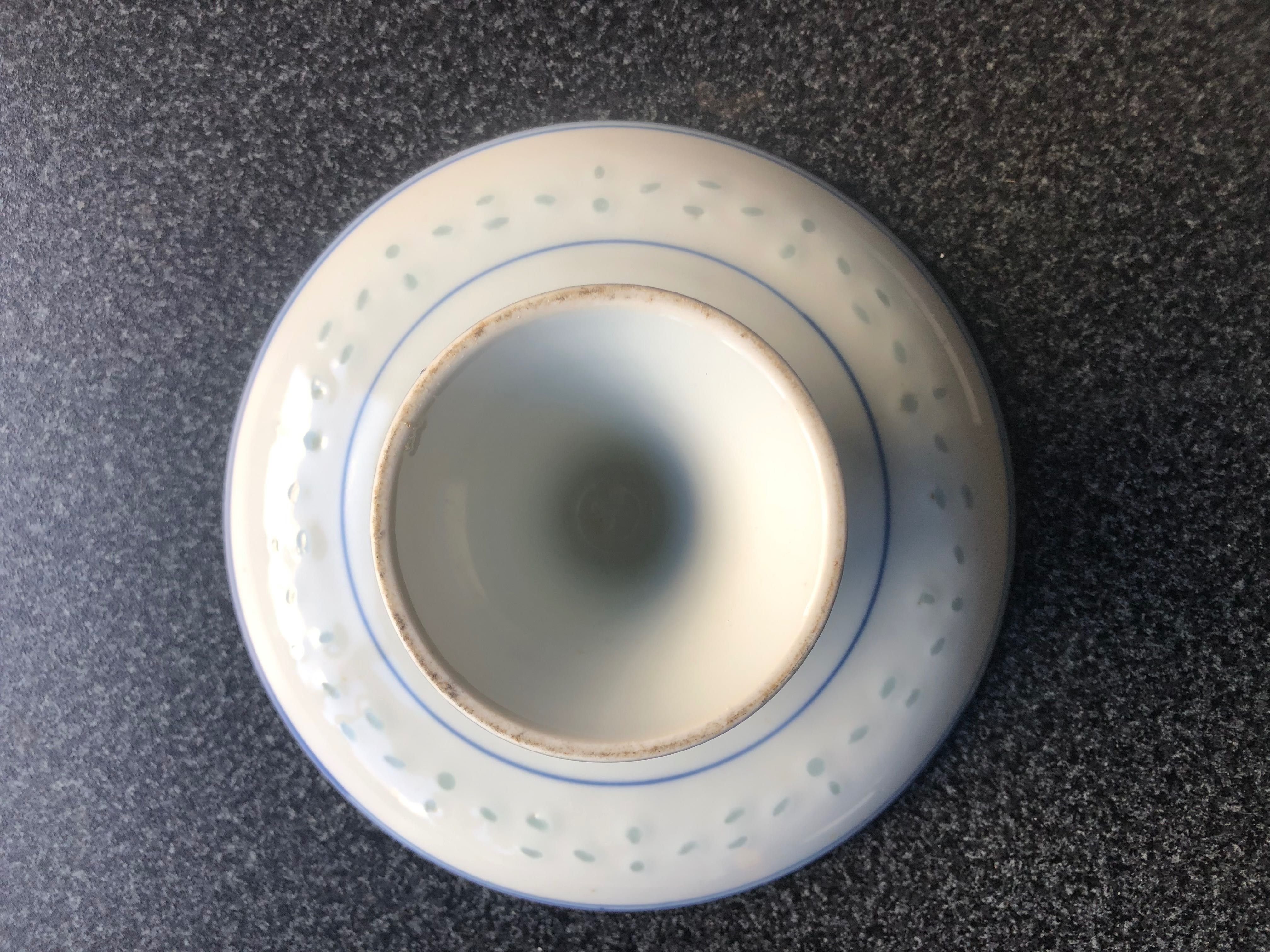 Prato porcelana chinesa com pé