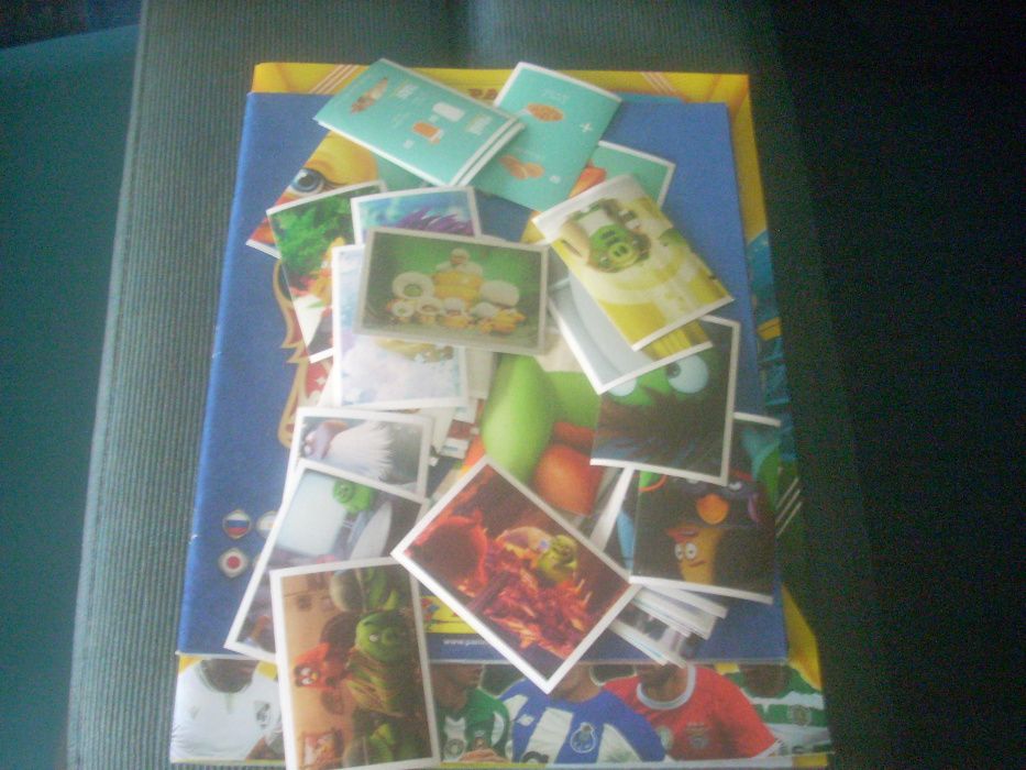 62 cromos Angry Burds.(sem repetidos).