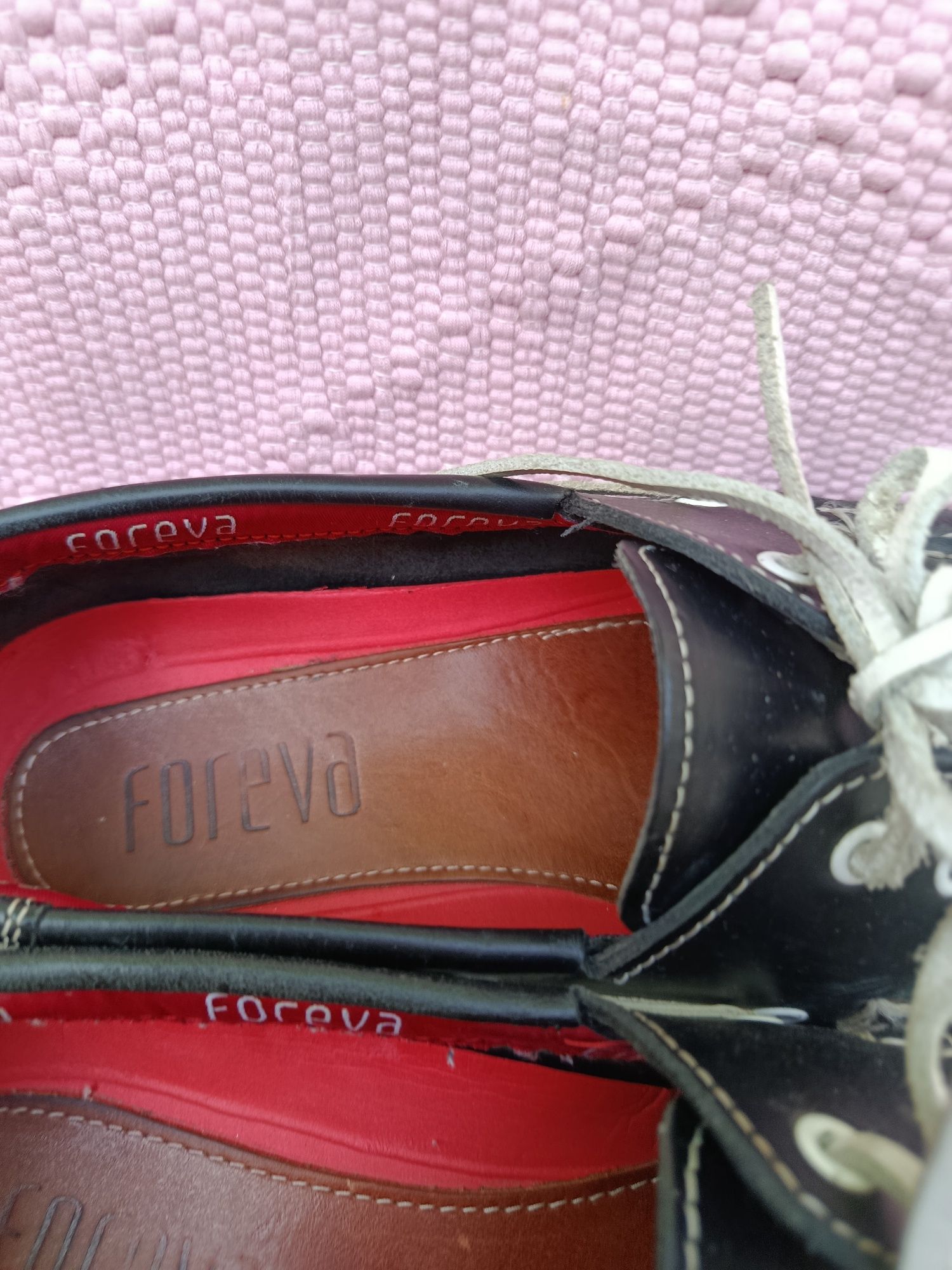 Sapatos de vela, em pele Foreva