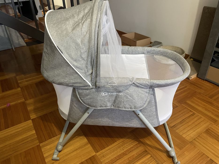 Mini Berço KINDERKRAFT Lovi Cinzento