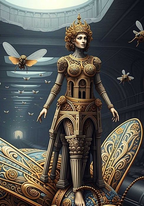 Obraz na płótnie - Ornamentyka i architektura - wielkość 75cm x 108cm