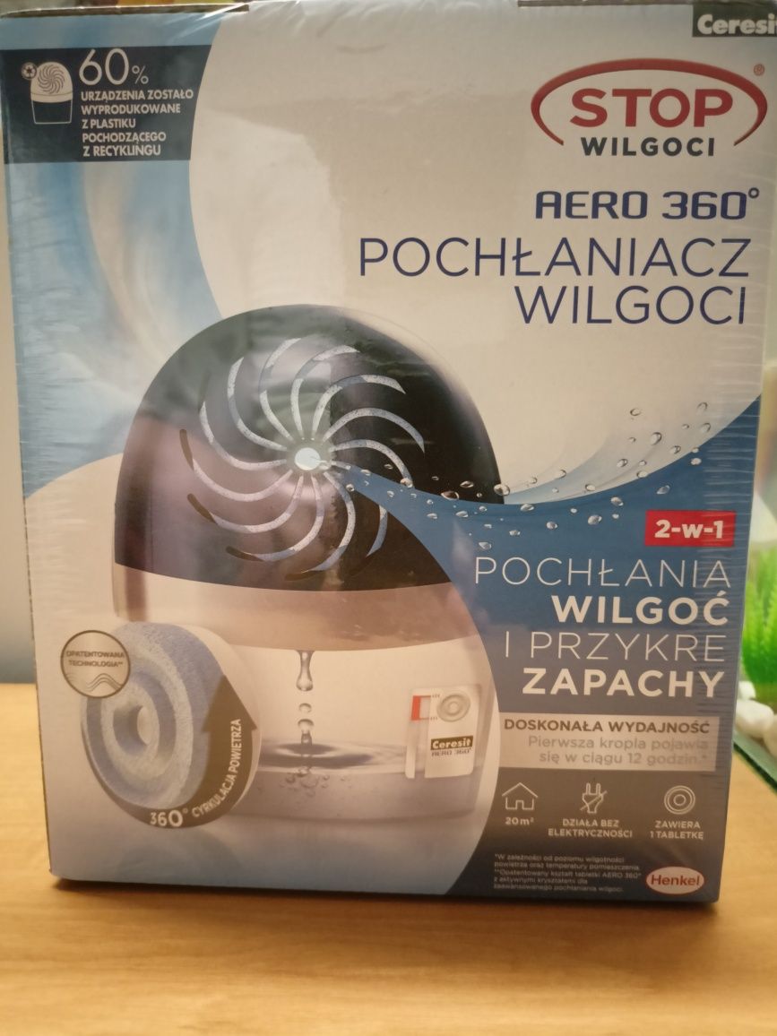 Nowy Pochłaniacz wilgoci AERO 360°