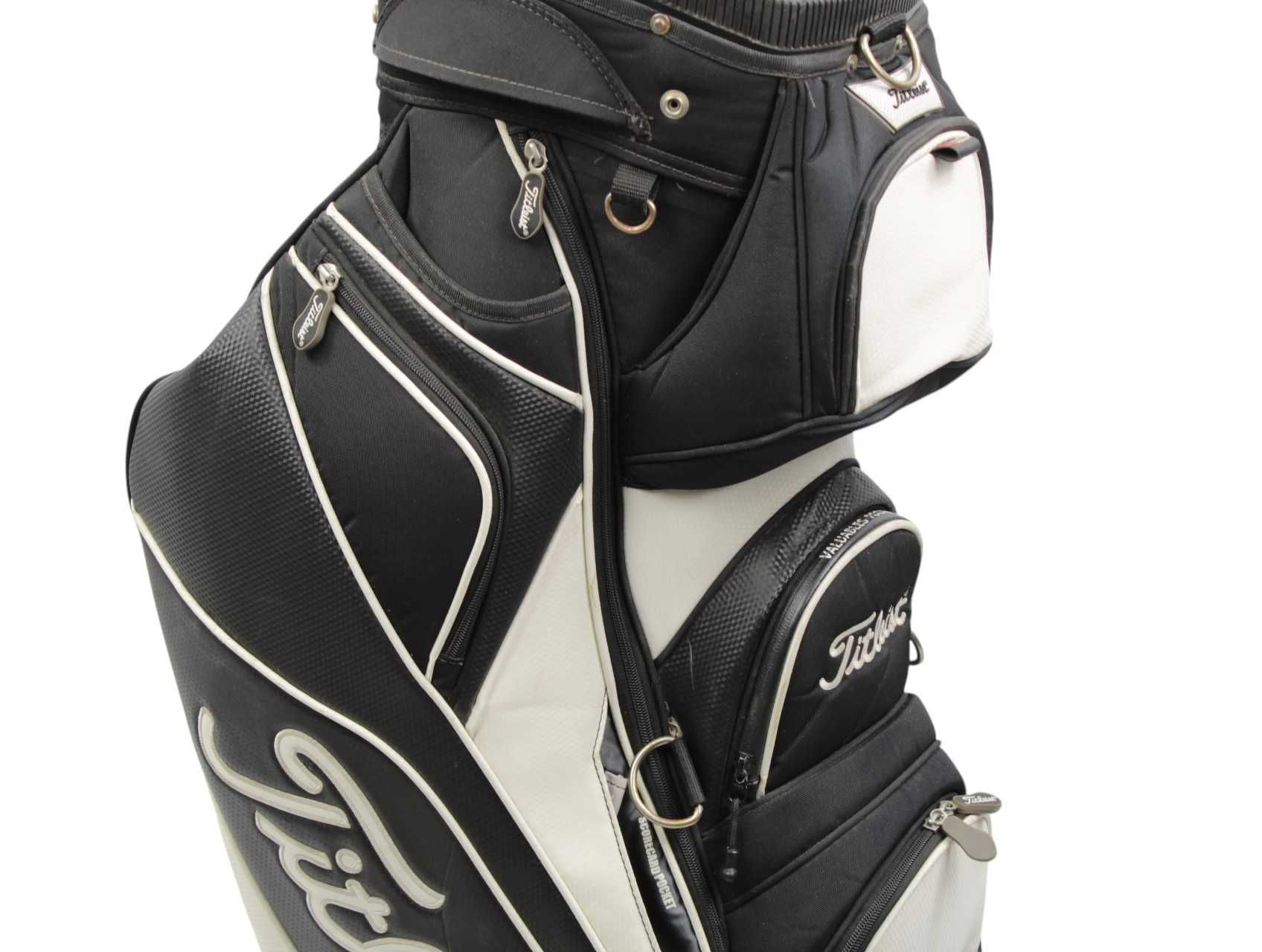 CART Bag Titleist torba golfowa do golfa na wózek czarno biała