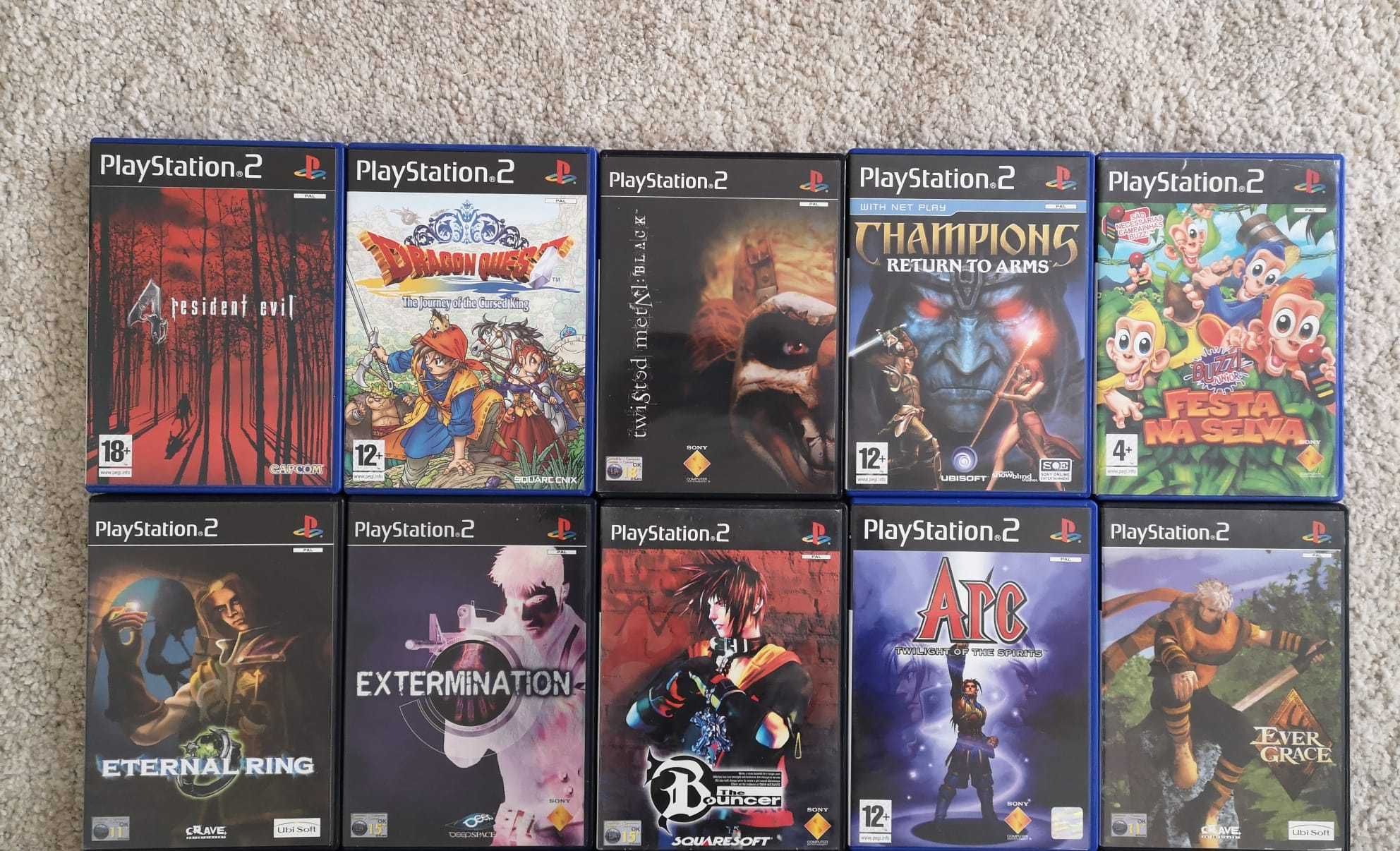 21 jogos PS2 originais e completos (com manual)