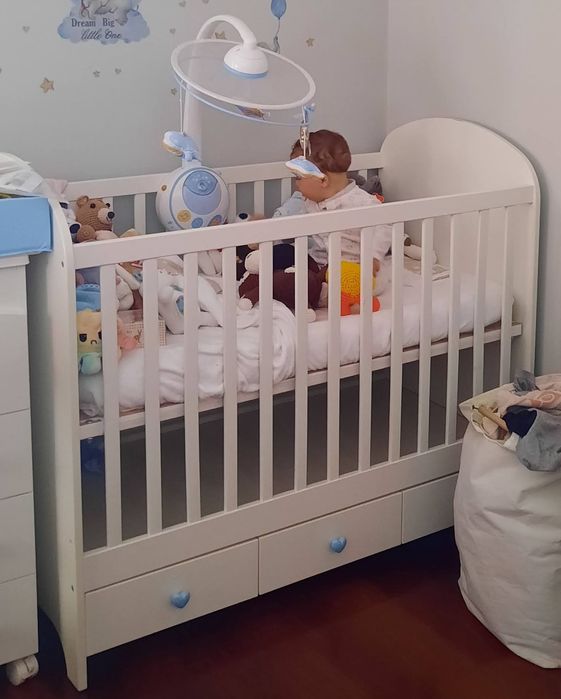 Berço GONATT da IKEA com colchão