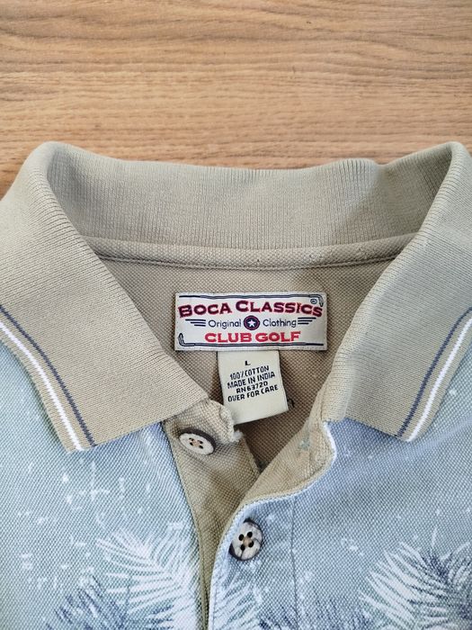 Vintage koszulka polo t-shirt Boca Classics Club Golf bawełna L cotton