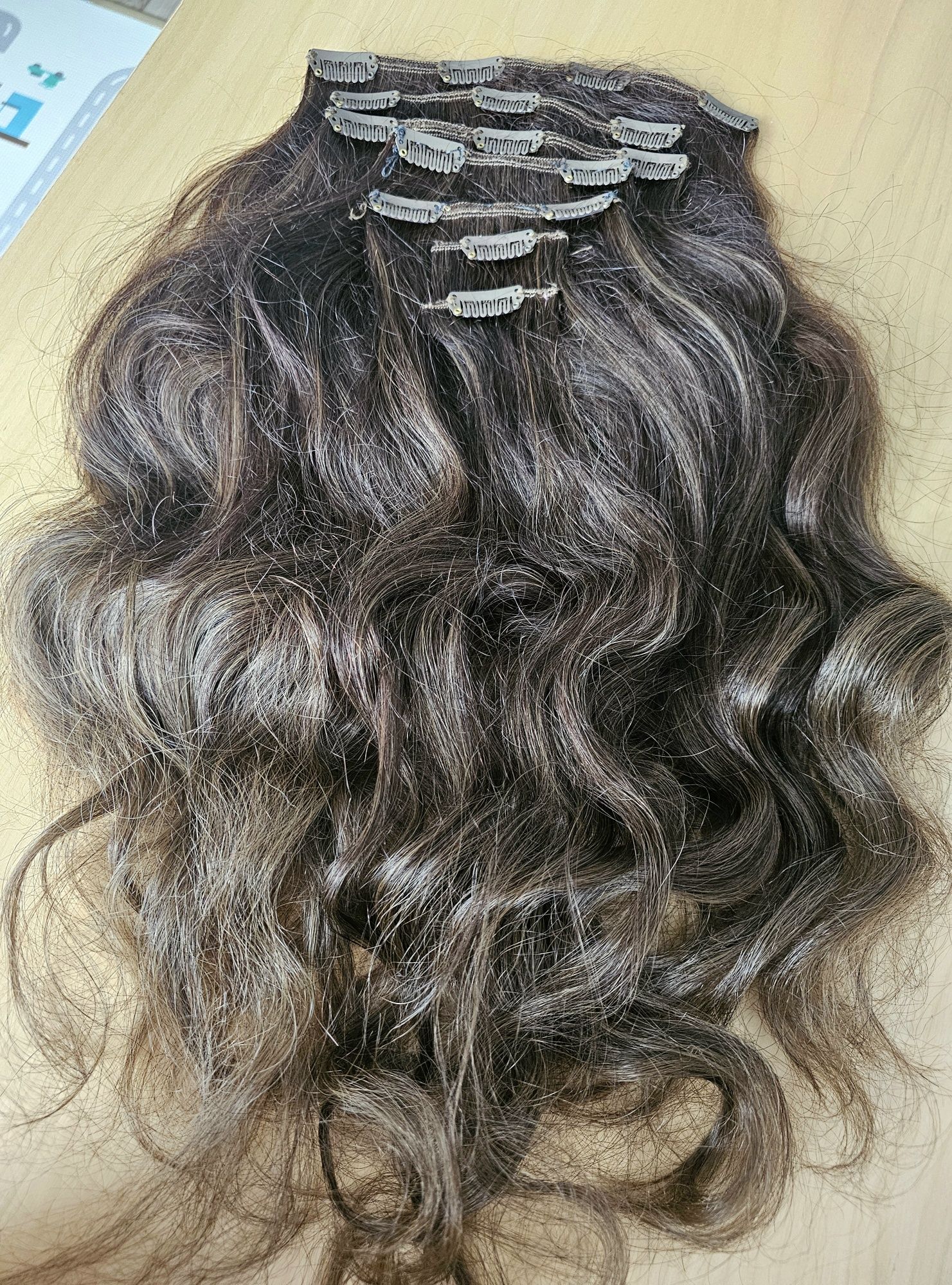Włosy Naturalne Clip In 50cm