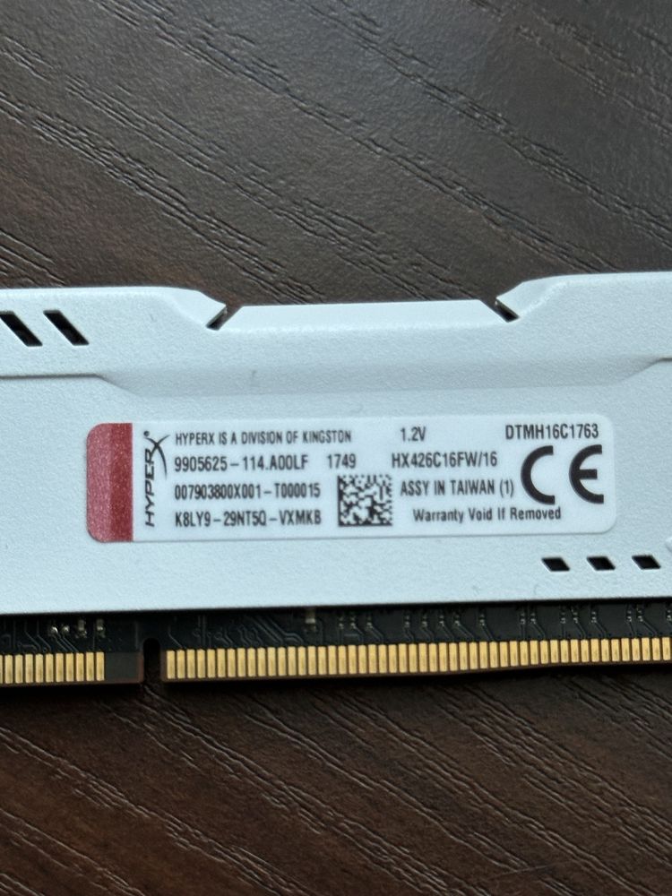 Оперативная память / ОЗУ / Kingston HyperX Fury 16 Gb / DDR4 / 2666Mhz