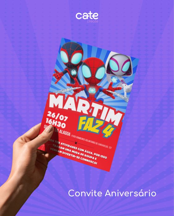 Convites e Fotografia de aniversário