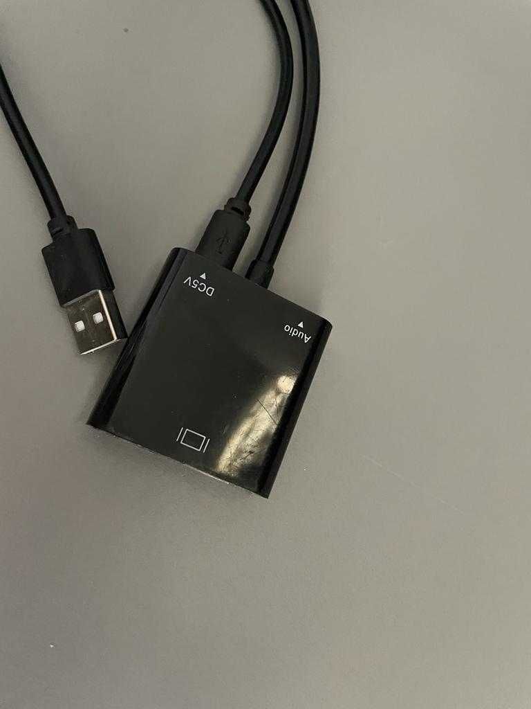 Adapter kabla VGA na HDMI VGA męski na HDMI żeński audio 1080pVGA[138]