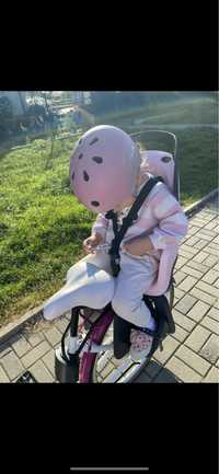 Fotelik rowerowy rozowy bobike