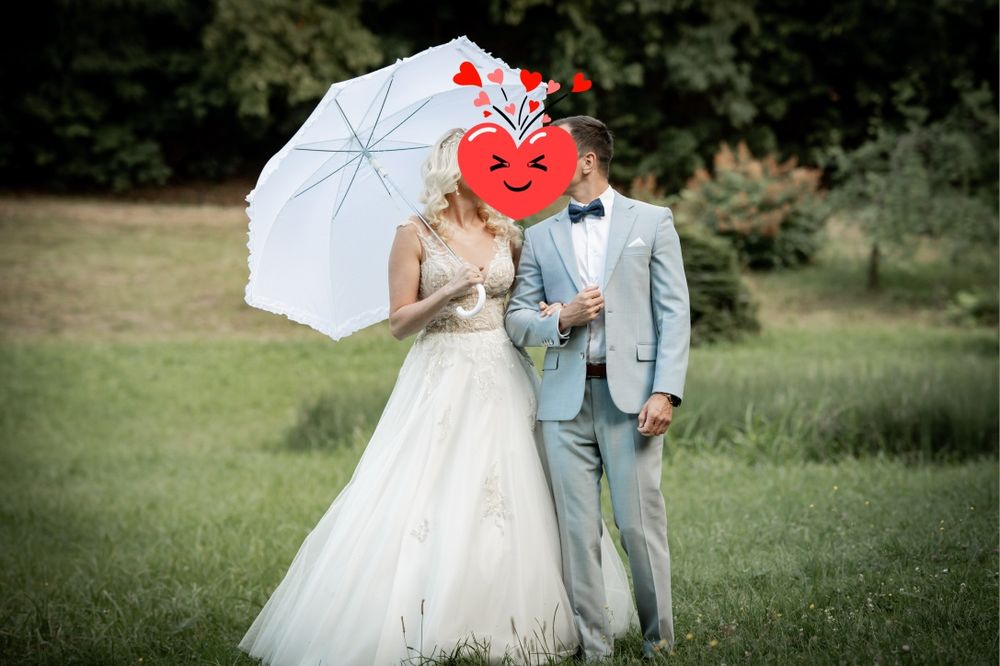 Efektowny Parasol do sesji ślubnych/komunijnych