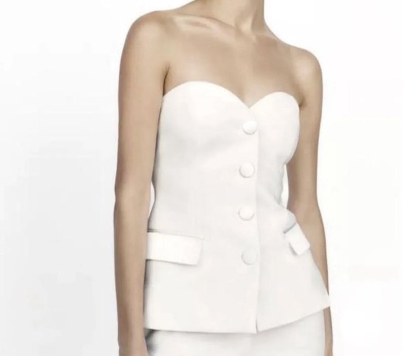 корсет топ ZARA білий