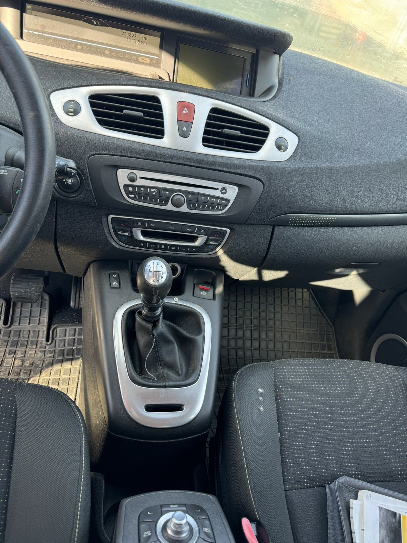 Торпеда подушка ремни безопасности комплект renault scénic 3