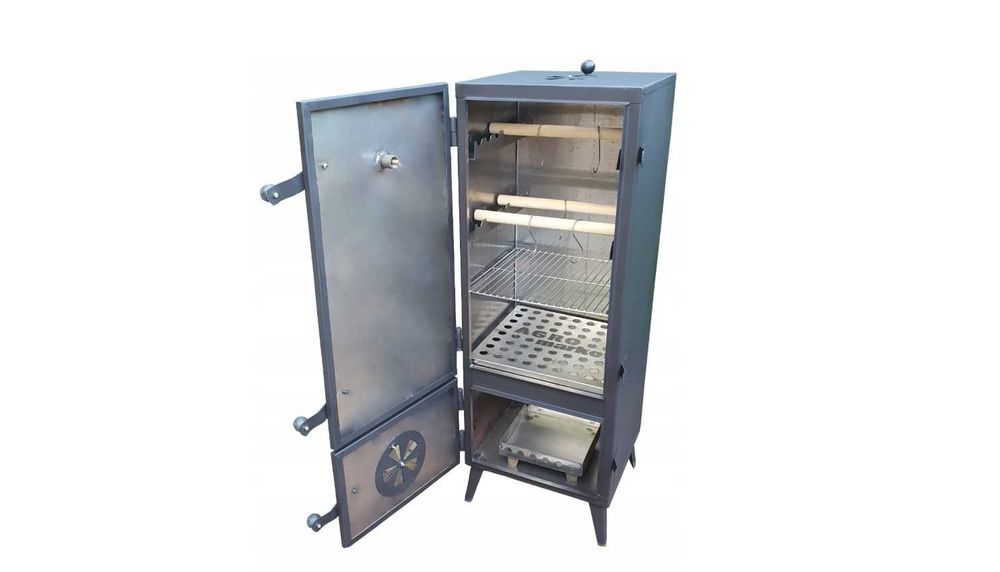 Wędzarnik ogrodowy, wędzarnia, smoker metalowa solidna od ręki