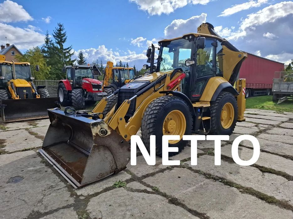 Caterpillar 444F2  2018; JOYSTICK I właściciel; historia serwisowa; KLIMA; DWIE ŁYŻKI