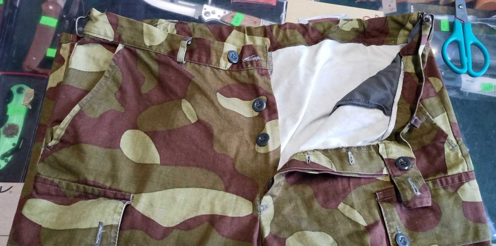 Mundur Armia Finlandia camo M62 spodnie pas96 +kurtka124 BDB Unikat