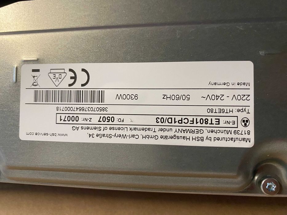 Nowa Płyta ceramiczna SIEMENS ET801FCP1D Gwarancja