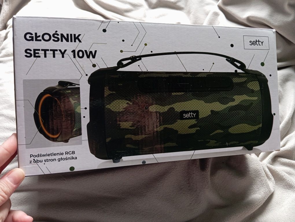 Głośnik bluetooth nowy 10W setty USB micro SD