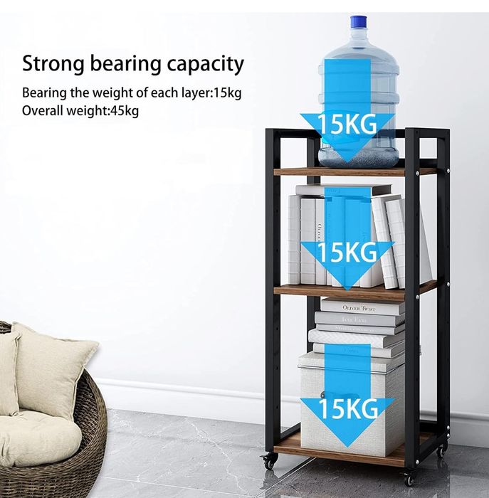 PUNCIA Stolik do drukarki, z regulacją wysokości