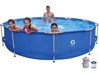 Piscina Super Round Pool Set 360x76 cm, c/ Depuradora + piso protetor