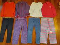 Paka 98/104 cm 3-4 lat dziewczynka bluzka spodnie legginsy bluza polar