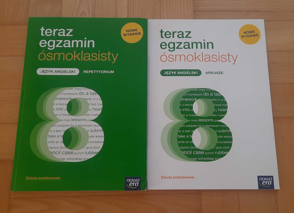angielski repetytorium i arkusze egzamin ósmoklasisty nowa era