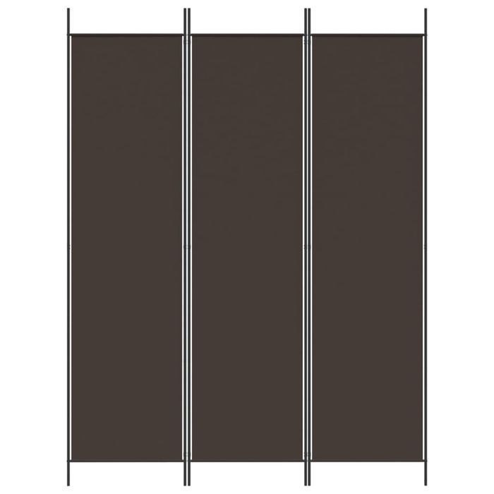 Parawan 3-panelowy Vidaxl Brązowy 150x200 cm Tkanina
