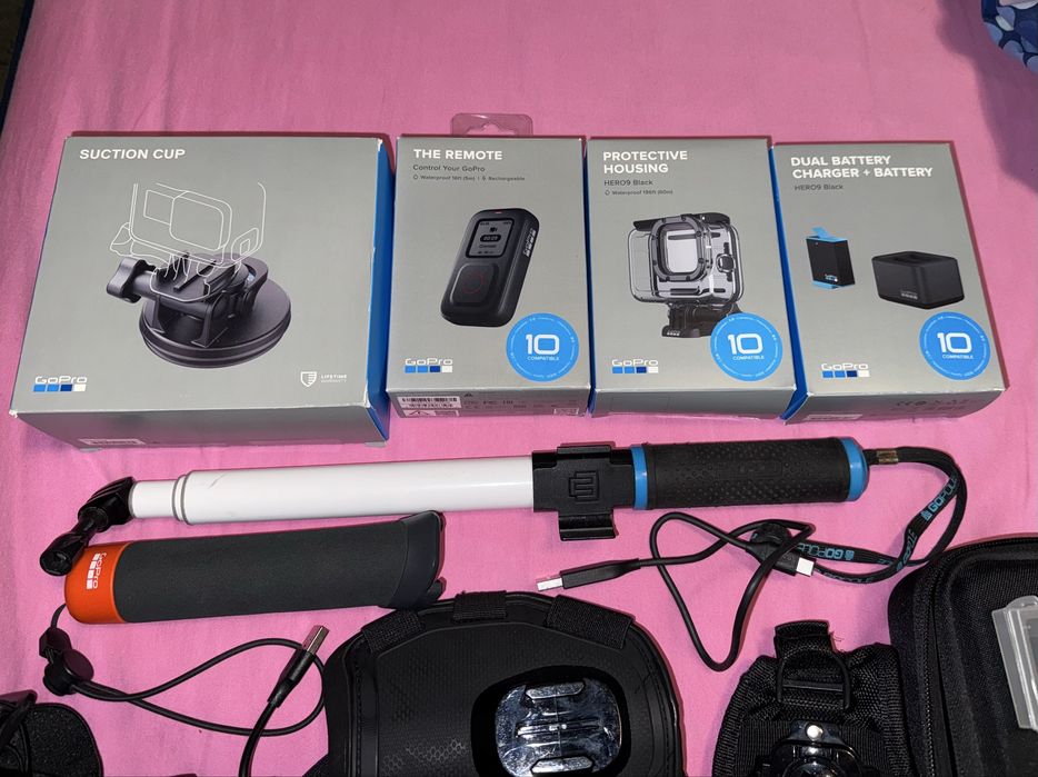 Kamera GoPro Hero 10 Black masa dodatków