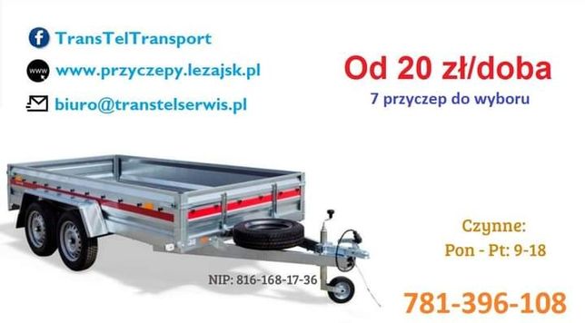 Wynajem Przyczep,transport,Leżajsk,Łańcut,Przeworsk,Sieniawa,Jarosław