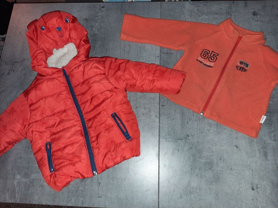 Kurtka i bluza chłopięca rozm 74v