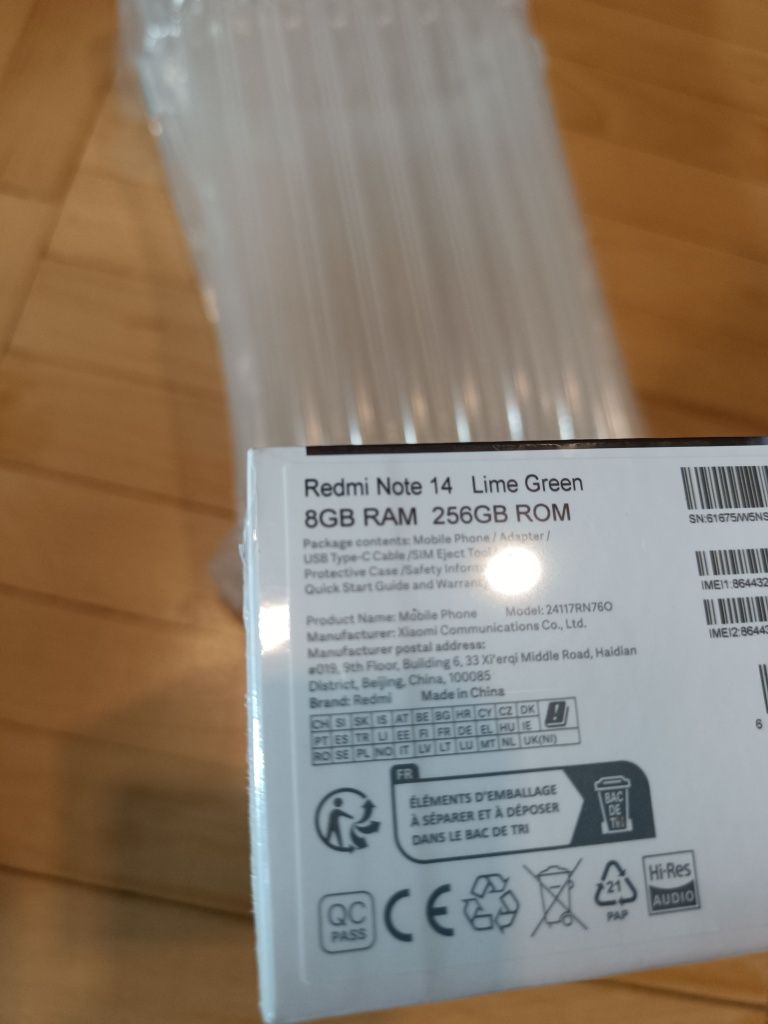 Redmi Note 14 8/256 NFC Lime Green