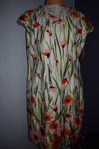 * Krysmar * Sukienka w kwiaty nowa ołówkowa _44