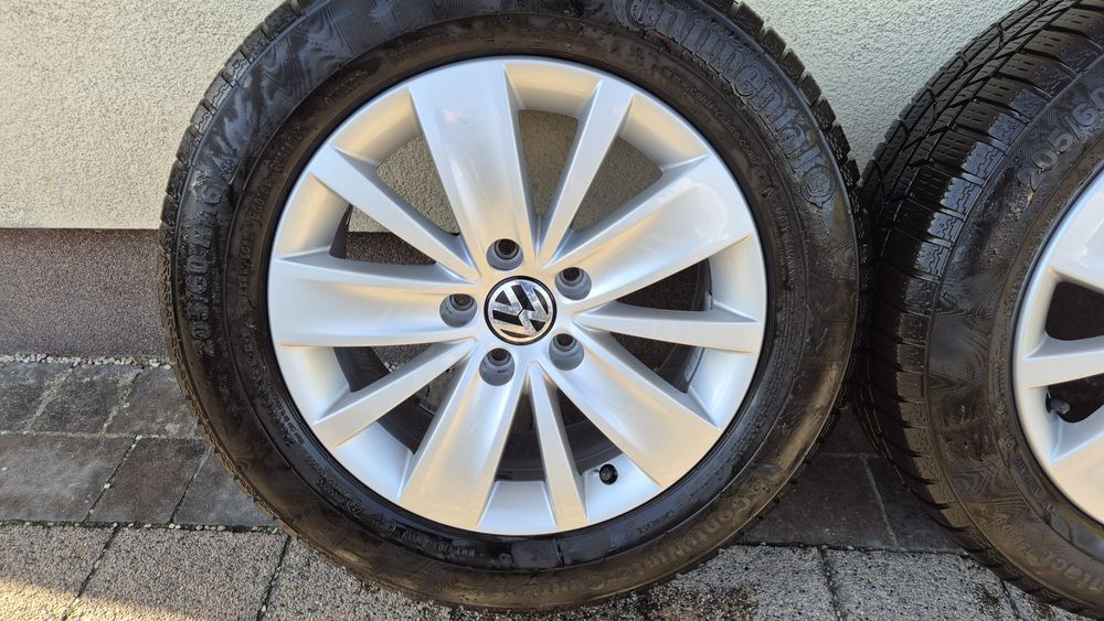 Koła felgi aluminiowe 16" VW Sharan 5x112 opony zimowe