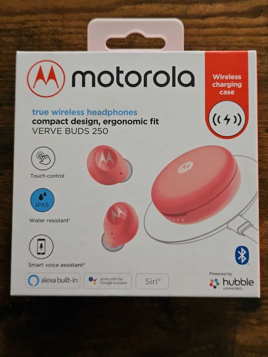 Motorola Vervebuds 250 True Wireless czerwony