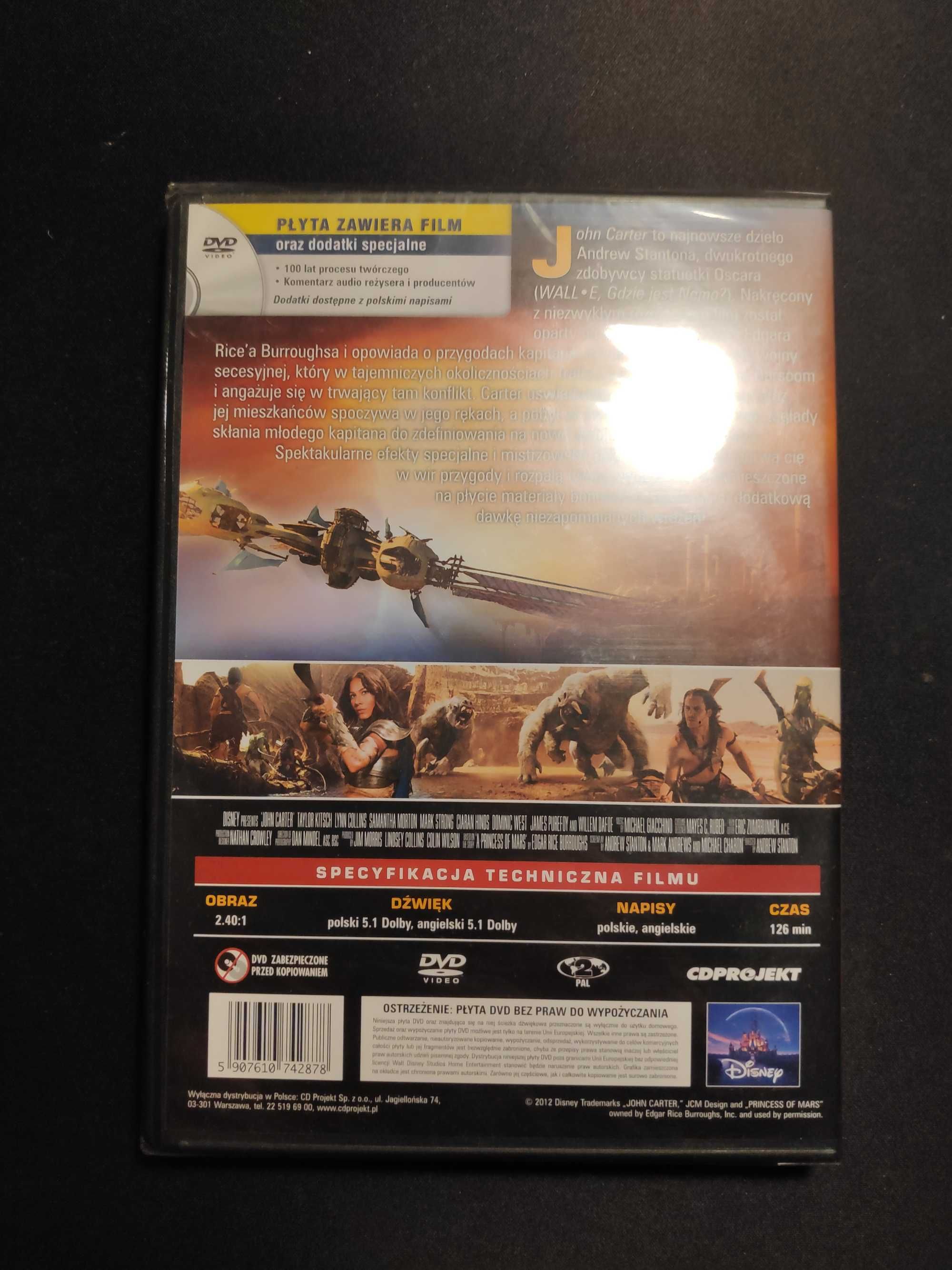 Film John Carter (taylor kitsch) (disney) (dvd)