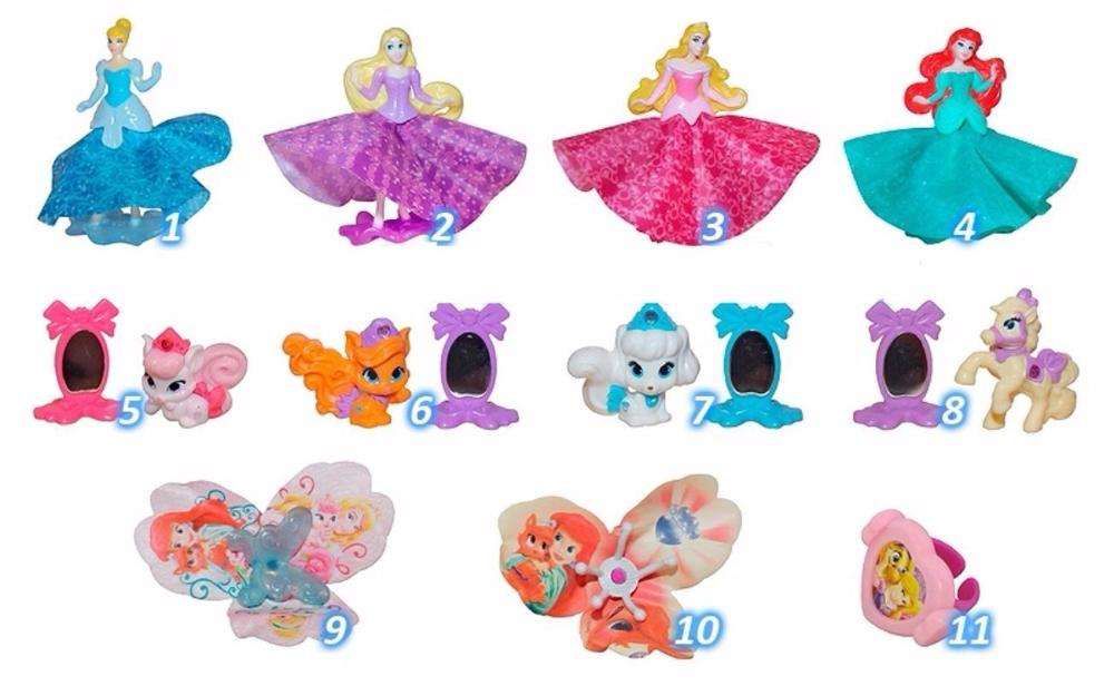 Kinder surpresa Coleção Disney Fadas princesa disney Bonecos meninas