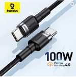 топ кабель Baseus PD 100 Вт USB C to USB/ type c to type c 1.2м