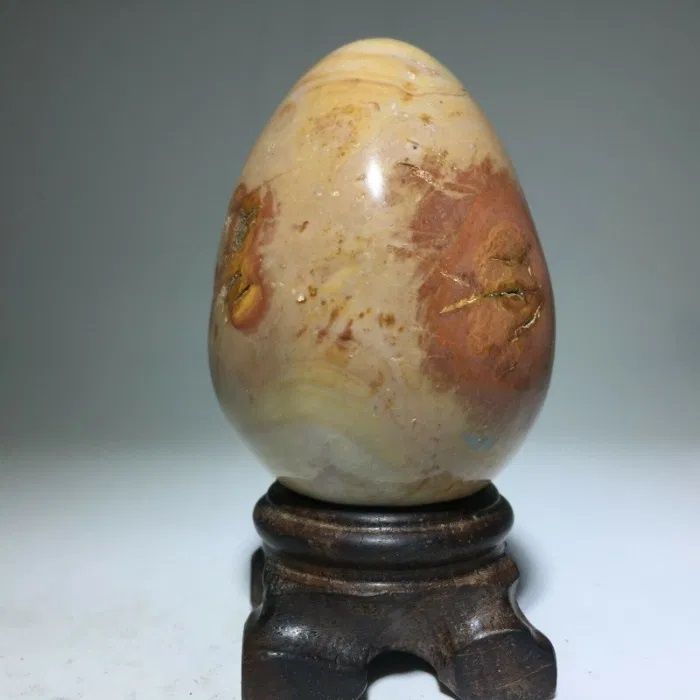 Jaspis polichromiczny, polerowane jajko, 278 g