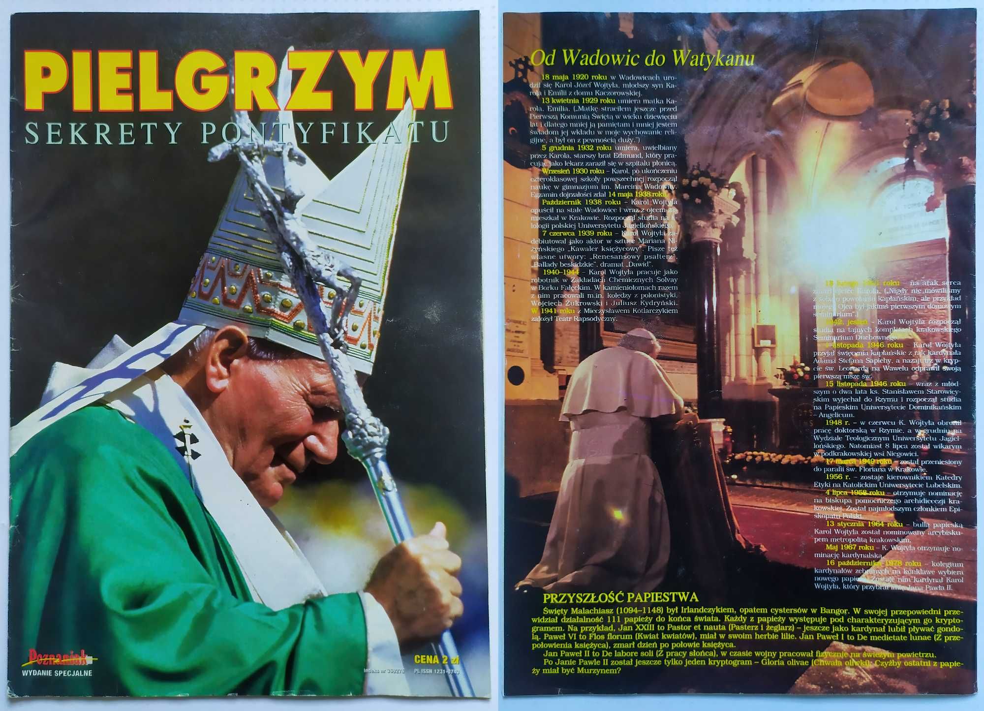 "Pielgrzym
Sekrety pontyfikatu"