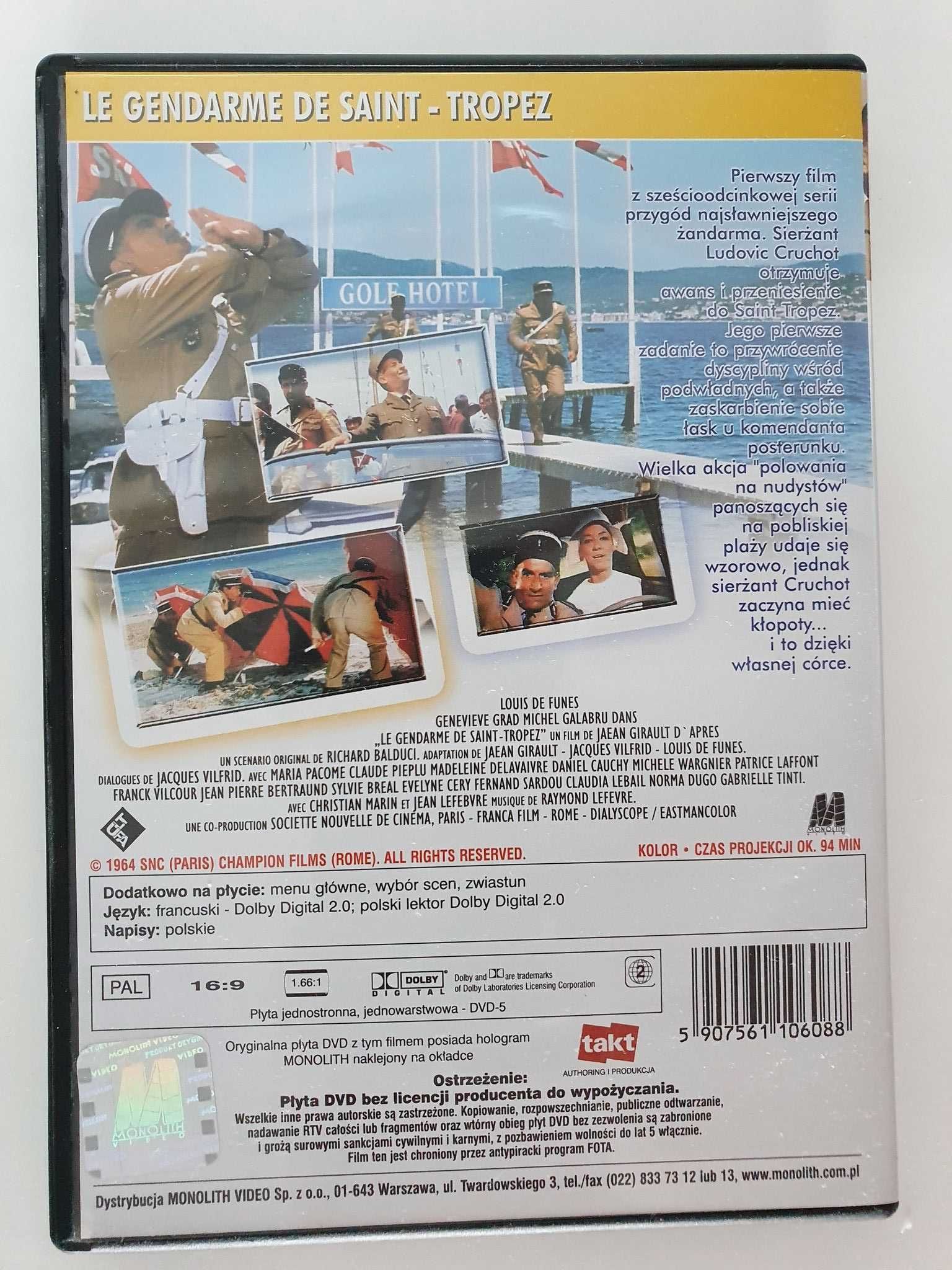 Żandarm z Saint-Tropez Louis De Funes DVD