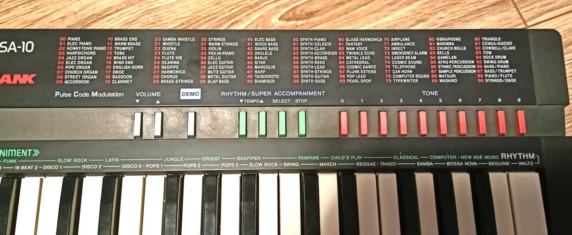 Organki keyboard Casio Sa-10